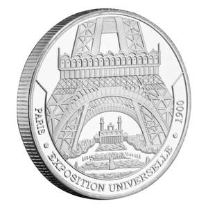 Moneta Commemorativa Placcata Argento della Torre <span class=keywords><strong>Eiffel</strong></span> di <span class=keywords><strong>Parigi</strong></span>, Collezione di Edifici Famosi, Moneta d'Arte da Collezione - Product Image 6