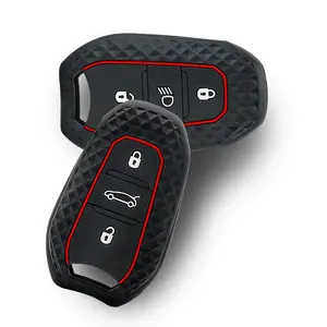Coque de protection en silicone pour clé de voiture Peugeot 308 408 508 2008 <span class=keywords><strong>3008</strong></span> 4008 5008 et Citroën C4 C5 C6 C3-XR – Accessoires - Product Image 5