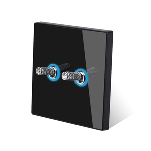 لوحة مفاتيح langeaea1/<span class=keywords><strong>2</strong></span>/Switch Gang Way كهربي جدار من الزجاج المقسى دفع تبديل بالجملة كحد أقصى. 13A - Product Image 4