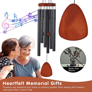 Wind Chime 32 Inch Outdoor <b>Memorial</b> Aluminum Alloy Long Tube Pet Sympathy <b>Gift</b> - Product Image 2