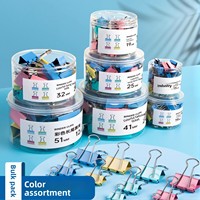 Clips de reliure en métal colorés à queue longue, grandes et petites tailles, pour dossiers de documents de bureau, clips de rangement spécifiques