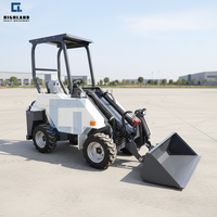 Mini Caricatore 4WD da 500kg con Braccio Telescopico, Piccolo Caricatore Diesel per Lavori Agricoli e Edili