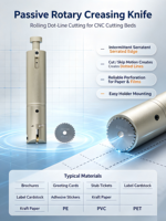 Couteau circulaire passif entièrement automatique de haute précision, économique et fiable, outil de découpe mécanique pour machines CNC, garantie 1 an