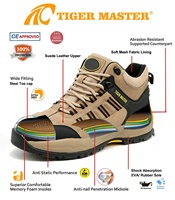 Chaussures de sécurité de sport de randonnée antidérapantes, résistantes à l'huile et aux acides, à embout en acier, anti-perforation, prix d'usine Tiger Master pour hommes, pour l'extérieur