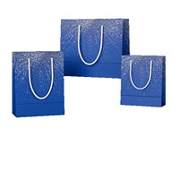 Sac cadeau en papier kraft de luxe de haute qualité personnalisé avec poignée en corde et ruban pour l'emballage de bougies, d'artisanat et de cadres photo