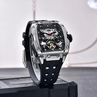 Reloj de Pulsera Mecánico Automático de Lujo para Hombre PAGANI Design PD-YS018, Estilo Esqueleto, Zafiro, Acero Inoxidable, Nuevo y Moderno