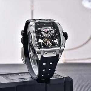 <span class=keywords><strong>Montre</strong></span>-bracelet mécanique automatique de luxe <span class=keywords><strong>pour</strong></span> <span class=keywords><strong>homme</strong></span> PAGANI Design PD-YS018, style squelette, saphir, acier inoxydable, nouvelle mode - Product Image 3