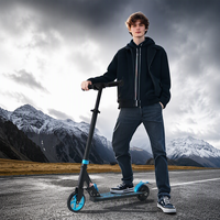 Trottinette électrique pliable moderne E3 pour enfants de 8 à 12 ans, garçons et filles, frein arrière sécurisé, batterie lithium 80W 12V, cadre en acier