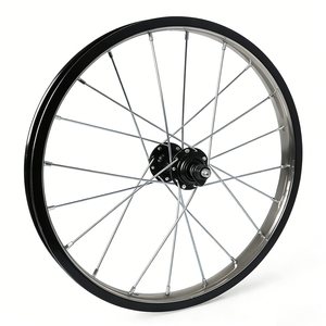 Llanta de <span class=keywords><strong>Bicicleta</strong></span> BMX para Niños de Aleación de Acero de Alta Resistencia, 12/14/<span class=keywords><strong>16</strong></span>/18/20/22/24/26 Pulgadas, Neumático Clincher, Freno V Delantero/Trasero, 20 Radios - Product Image 2