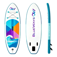Vente en gros de planches à pagaie gonflables pour juniors de 9'6, ensemble complet, 290 cm, planche à pagaie durable pour enfants, 6 pouces d'épaisseur, usine OEM, auditée CE et BSCI