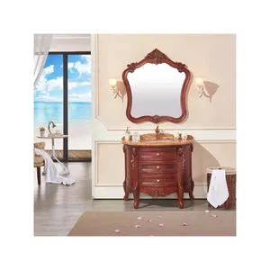 Классический античный столик в американском стиле для ванной комнаты с зеркалом для оптовой продажи