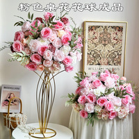 Bunga Mawar Hydrangea Pink 50cm Grosir, Dekorasi Tengah Meja Menakjubkan untuk Pernikahan, Hotel & Restoran, Kualitas Terbaik, Produk Terlaris