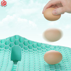 Cojín de asiento de gel para silla grande y gruesa antideslizante para coche de verano - Product Image 4