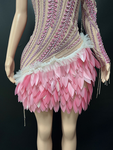 Abito da Club Pink Diamond, <span class=keywords><strong>Abbigliamento</strong></span> Sexy da <span class=keywords><strong>Donna</strong></span>, Eleganti e Glamour Vestiti da Cocktail per Invitate a Matrimoni - Product Image 3