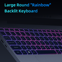 Nuovo Laptop Intel N95 4-Core con Doppio Schermo 15.6"+7" Display IPS, 16GB RAM, 256GB SSD, Tastiera Inglese, Windows 11 Business Series OEM