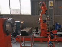 Station de soudage robotisée pour poteaux d'éclairage public, machine de soudage bride-tuyau