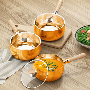 <span class=keywords><strong>Petit</strong></span> pot à soupe moderne à trois couches en acier inoxydable 304 pour nouilles instantanées lait et neige - Product Image 1