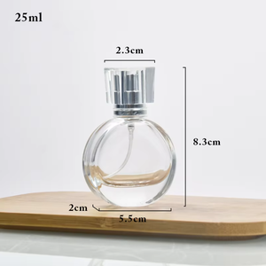 Botella de <span class=keywords><strong>Perfume</strong></span> Cuadrada de Vidrio Transparente de 25 ml al por Mayor con Caja, Recargable con Tapa y Logotipo Personalizado, Estilo Moderno de Lujo - Product Image 5