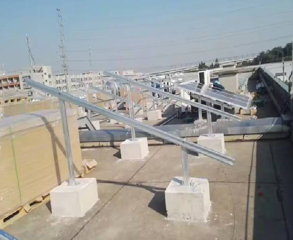 Pv Module Mounting Structure Pile Machine Solar Panel Ground Mounting System, Adjustable Solar Rack, Pile Ramming ...