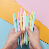 Macaron Minimaliste Signature Stylo Multicolore Petit Frais Neutre Pel Presse 0.5mm Largeur D'écriture Matière Plastique