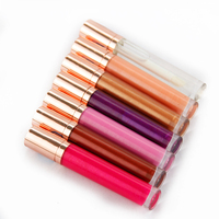 Kecantikan Wanita Kosmetik Vendor Gadis Makeup Bibir Cair Lippie Pelembab Private Label Kustom Glitter Mengkilap Lipgloss