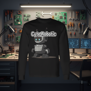 เสื้อยืดแขนยาวลายหุ่นยนต์น่ารักสำหรับช่างซ่อมและคนรัก AI - Product Image 3