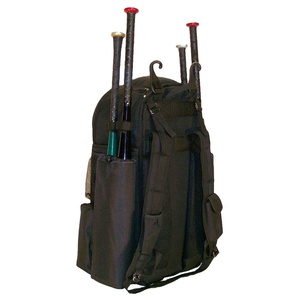 Échantillon gratuit Sac à dos de baseball/softball noir grand format durable pour batte - Product Image 6