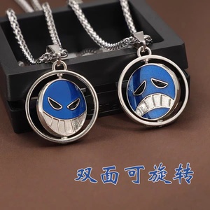 9 Design Nuovi e Popolari di Collane in Acciaio Inox Placcato <span class=keywords><strong>Oro</strong></span> Stile Punk con Simboli di One Piece (Zoro, Luffy, Cappello di Paglia, Ace) in Confezione Regalo Creativa - Product Image 3