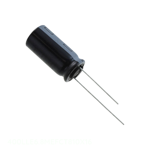 ตัวแทนจำหน่ายอย่างเป็นทางการ คาปาซิเตอร์อะลูมิเนียม 6.8UF 20% 400V แบบ Radial 6.8 uF 400LLE6.8MEFCT810X16 แบบ Through Hole - Product Image 1