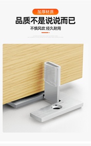 Special door stopper for restaurant door resistant to impact door stopper <b>positioning</b> device made of stainless steel no drill - Product Image 2