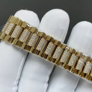 Montre mécanique de luxe sur mesure pour homme, marque avec cadran en diamant personnalisé et montre décontractée haut de gamme pour femme - Product Image 5