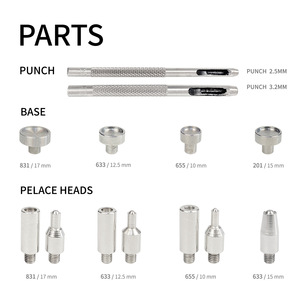 Outil d'installation de boutons en métal Costume de boutons-pression en cuivre pur <span class=keywords><strong>Snap</strong></span> Fastener Hidden Hook100Box Kit Cross-border - Product Image 6