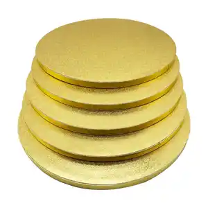 Hot Selling Thicken Cake Board 12MM Cake Drum Gold Silver Round Cake Base for Birthday Wedding Party Decorate