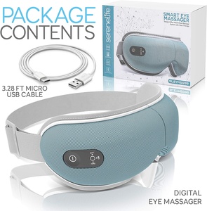 Masajeador de ojos eléctrico inteligente con bolsa de aire, mascarilla de compresión de calor, vibración, alivio de la Dolores de cabeza, mejora el sueño, Ideal para regalos - Product Image 2