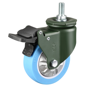 YTOP Leichte Pu-Schwenk-Zwillingsrollen von 2,55 Zoll Leichte Pu-Schwenk-Zwillingsrollen - Product Image 5