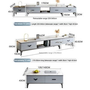 <span class=keywords><strong>Ensemble</strong></span> Table Basse et <span class=keywords><strong>Meuble</strong></span> <span class=keywords><strong>TV</strong></span> Moderne de Luxe Léger, Haut de Gamme, Extensible, Prix Usine, Vente en Gros - Product Image 5