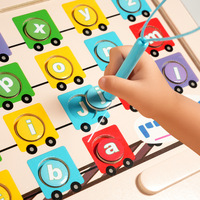 Nouveau produit tendance : Tableau éducatif 3-en-1 pour l'apprentissage des lettres, des nombres et des opérations, jouet éducatif pour enfants