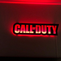 Décoration murale Call of Duty, veilleuse de jeu, néons LED personnalisables, télécommande, alimentation par piles/USB/prise, pour la décoration de la maison et des jeux