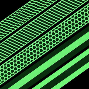 Yüksek gümüş bölümlenmiş parlayan yansıtacak kumaş kızdırma karanlık yansıtıcı kumaş bant <span class=keywords><strong>Glow</strong></span> karanlık dokuma iş elbisesi için - Product Image 5