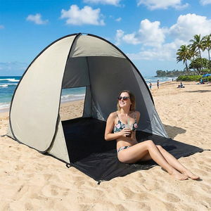 Quick Opening Beach Tent Single Layer <b>Sun</b> <b>Shade</b> Waterproof Outdoor Shelter for Beach and Lawn Use - Product Image 1