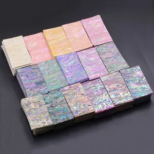 Holographic Laser ultra-thin with adhesive Nail sticker soft shell paper gold foil glass paper nail jewelry 17-32