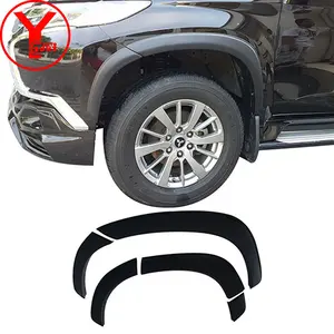 Ycsunz montero 2015 2016 OEM Fender Flare với cao su ABS nhựa Matte đen mỏng Fender cho MITSUBISHI PAJERO thể thao