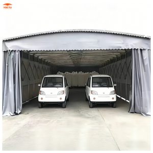 Moved Easy Removable Stretching Sliding Push and Pull Large Pliable Tent Outdoor Storage Carport avec 4-side Cover - Product Image 1