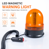 Ensaite Zoll Auto-Sicherheitswarnleuchte LED Blinkende Signalleuchte mit Magnethalterung für LKW-Seitenmarkierung 12-24V Neu