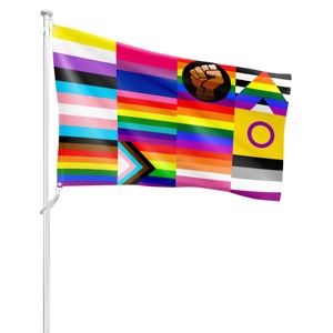 ธงแขวนผนังลายธงเกย์ LGBTQ โพลีเอสเตอร์ ออกแบบเองได้ สำหรับตกแต่งห้อง ฉลองเดือนแห่งความภาคภูมิใจ ใช้ในงานอีเว้นท์ - Product Image 1