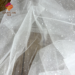 Tela de Malla Tul Nupcial Brillante con Lentejuelas y Purpurina de Moda Red Hexagonal Ancho 150cm para Vestido de <span class=keywords><strong>Fiesta</strong></span> - Product Image 4