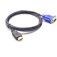 Câble convertisseur vidéo HDTV vers VGA plaqué or de haute qualité pour moniteur d'ordinateur, projecteur