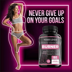 Cápsulas de pérdida de peso OEM Night Time, cápsulas quemadoras de grasa potenciadoras del metabolismo, suplemento dietético, trabajo rápido para mujeres - Product Image 4
