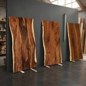 Table de conférence Art Déco en acacia massif, pièce unique et rare – Couleur personnalisable, très grande, en bois massif, de luxe, pour salle de réunion, usage intérieur - Product Image 3