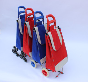 Chariot de courses portable avec logo personnalisé, pour supermarché, jardin, bagages, avec roues - Product Image 2